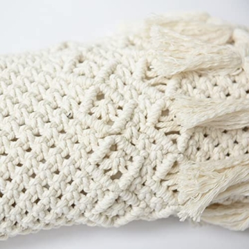 IOWER Boho Macrame Christmas Stockings 15" L×9" W for Holidays