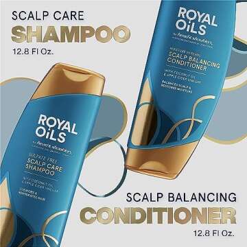 Head & Shoulders Royal Oils Shampoo and Conditioner Set, Includes Anti-Dandruff Scalp Care Shampoo (...