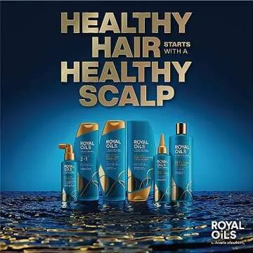Head & Shoulders Royal Oils Shampoo and Conditioner Set, Includes Anti-Dandruff Scalp Care Shampoo (12.8 Fl Oz.) & Moisture Renewal Scalp Balancing Conditioner, Hair Treatment for Curly & Coily Hair