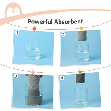 Momcozy Baby Washcloths, Ultra Soft Absorbent Towel, 8pcs Newborn Bath Face Towel, Natural Reusable Baby Wipes for Sensitive Skin, Baby Registry as Shower, 10"x10" (Gray)