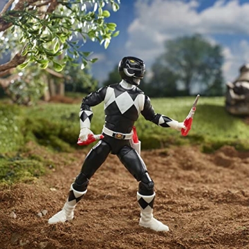 Mighty Morphin Black Ranger Action Figure Collector's Toy 6-Inch