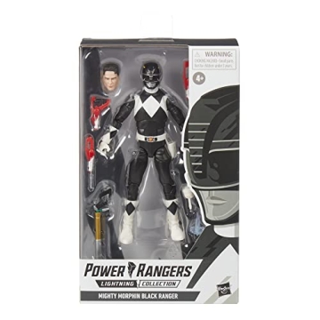 Mighty Morphin Black Ranger Action Figure Collector's Toy 6-Inch