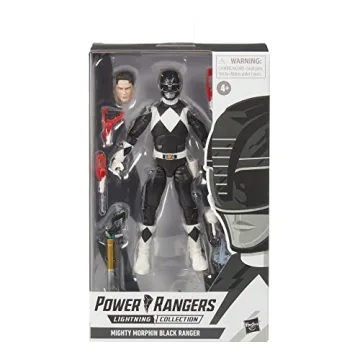 Mighty Morphin Black Ranger Action Figure Collector's Toy 6-Inch