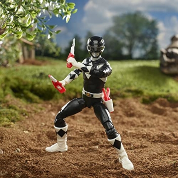 Mighty Morphin Black Ranger Action Figure Collector's Toy 6-Inch