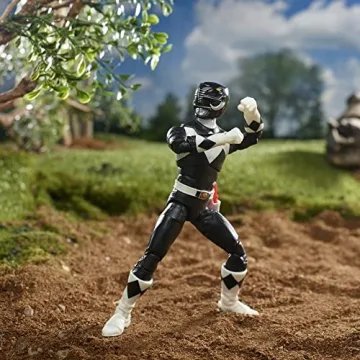 Mighty Morphin Black Ranger Action Figure Collector's Toy 6-Inch