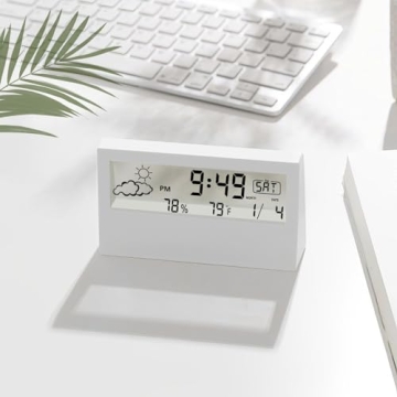 LuxSoramia Digital Alarm Clock with Temperature & Humidity
