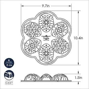 Nordic Ware Ornamental Egg Cakelet Pan for Festive Baking