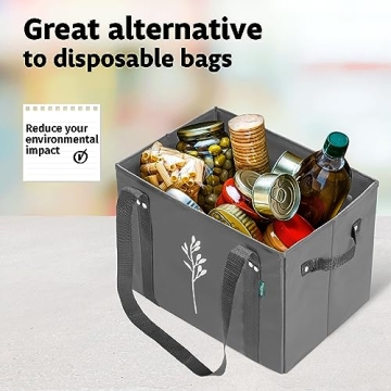 Durable Green Bulldog Reusable Grocery Bags for Eco-Friendly Shopping