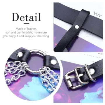 Stylish Silver Punk Layered Chest Chains for Women