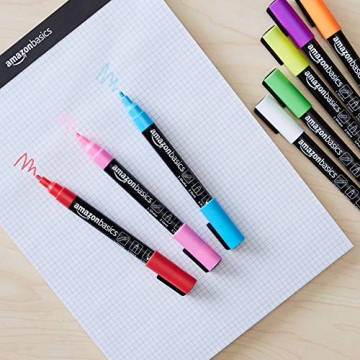 Amazon Basics Bright Chalk Markers Pack - Versatile Colors