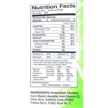 NXWVPC Premium Wasabi Powder 10.5oz (300g)