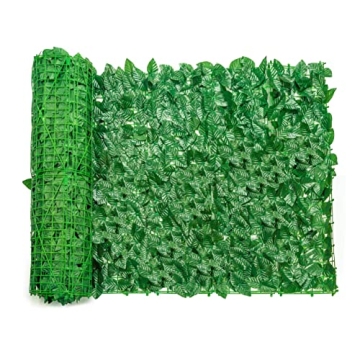 HENJADE Ivy Privacy Fence,Artificial Ivy Privacy Fence Screen,Artificial Hedges Fence ,Faux Ivy Vine...