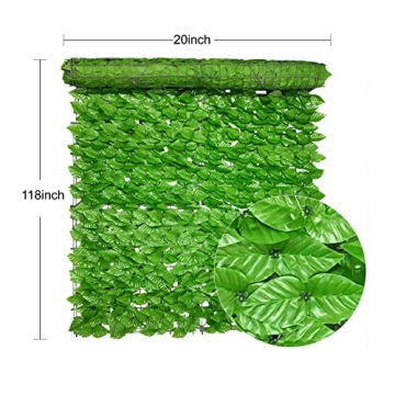 HENJADE Ivy Privacy Fence for Outdoor Decor