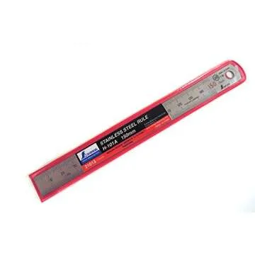Shinwa 150 mm Satin Chrome Stainless Steel Ruler
