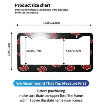 Cloud License Plate Frame Set Durable Car Decor