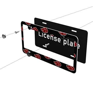 Cloud License Plate Frame Set Durable Car Decor