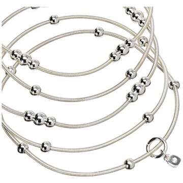 Nine West Ignite The Night Silver-Tone 5 Row Stretch Bracelet for Stylish Elegance