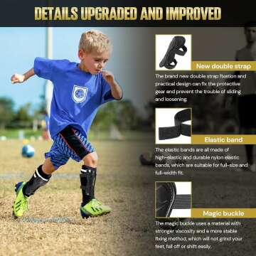 Youth Soccer Shin Guards - Premium Protection for Kids