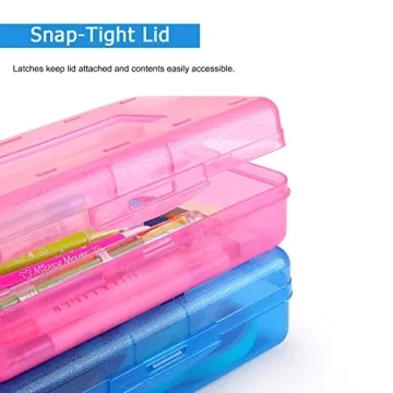 Stylish Tamaki Large Capacity Pink Pencil Box for Organizing