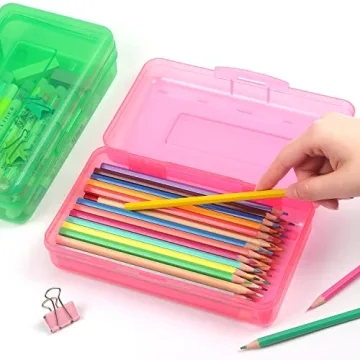 Stylish Tamaki Large Capacity Pink Pencil Box for Organizing