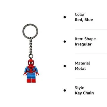 Lego 853950 Spiderman Keychain - Cute & Fun Key Holder