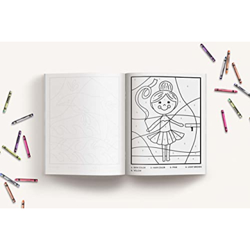 The Color by Number Book for Girls with Cute Designs