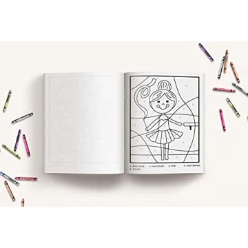 The Color by Number Book for Girls with Cute Designs
