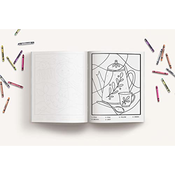 The Color by Number Book for Girls with Cute Designs