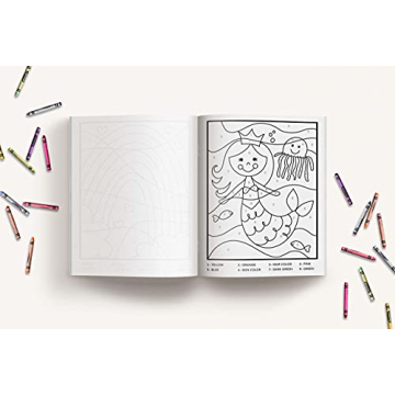 The Color by Number Book for Girls with Cute Designs