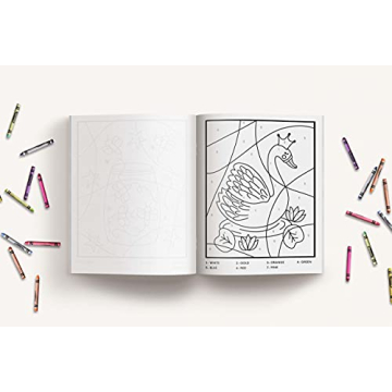 The Color by Number Book for Girls with Cute Designs