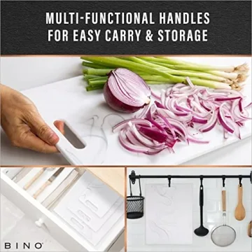 BINO 3-Piece BPA-Free Cutting Board Set for Kitchen Use