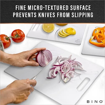 BINO 3-Piece BPA-Free Cutting Board Set for Kitchen Use