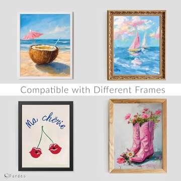 Coastal Cowgirl Wall Art - Beachy Decor Prints