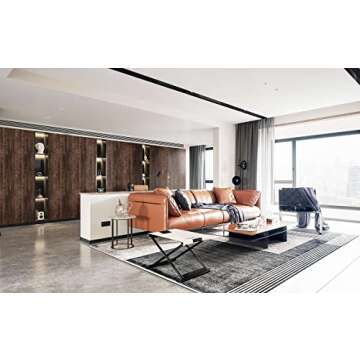 Dimoon Wood Wallpaper Brown Dark Wood Contact Paper Brown Wood Plank Wood Peel and Stick Wallpaper Removable Rustic Wood Grain Self Adhesive Vintage Distressed Texture Desk Vinyl Roll17.7 x78.7''