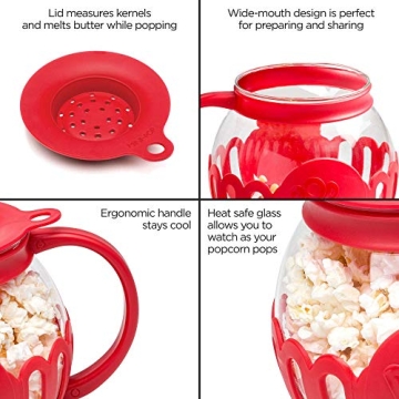 Ecolution Micro-Pop Popcorn Popper - BPA Free & Dishwasher Safe