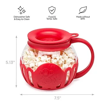 Ecolution Micro-Pop Popcorn Popper - BPA Free & Dishwasher Safe