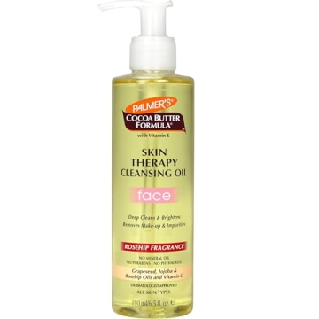 Palmer's Cocoa Butter Skin Therapy Cleansing Facial Oil, Rosehip Fragrance, 6.5 Ounce