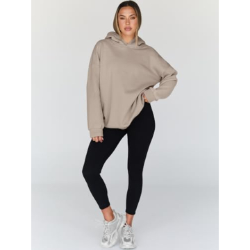 Trendy Queen Women's Oversized Fleece-Lined Pullover Hoodie