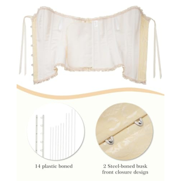Vrapo Beige Vanilla Corset Top - Elegant Shapewear
