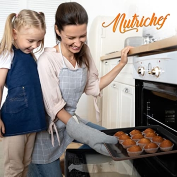 NutriChef Nonstick Bakeware Set - 8 Pieces, Oven Safe & Stackable
