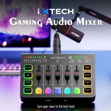 IXTECH Gaming Audio Mixer with XLR Support