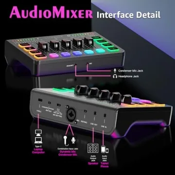 IXTECH Gaming Audio Mixer with XLR Support