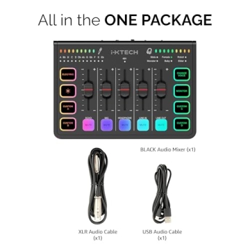 IXTECH Gaming Audio Mixer with XLR Support