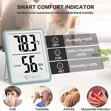 DOQAUS Digital Hygrometer Accurate Humidity Monitor