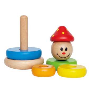 Hape Clown Stacker Educational Wooden Toy for Toddlers