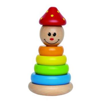 Hape Clown Stacker Educational Wooden Toy for Toddlers