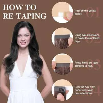 GOO GOO Tape in Hair Extensions Human Hair, 1 Jet black, 20inch 50g 20pcs, Thick Ends Straight Seamless Tape in, Invisible Tape in Hair Extensions Human Hair