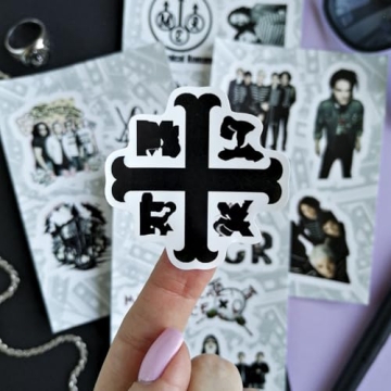 BulbaCraft MCR Stickers - 36 Waterproof Rock Band Decals, Perfect for Gifts!