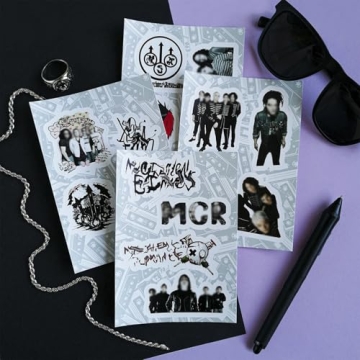 BulbaCraft MCR Stickers - 36 Waterproof Rock Band Decals