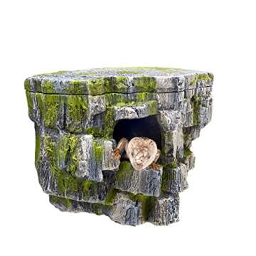 Zilla Vertical Décor Rock Cave 8.75 x 5.875 x 7.25",Grey